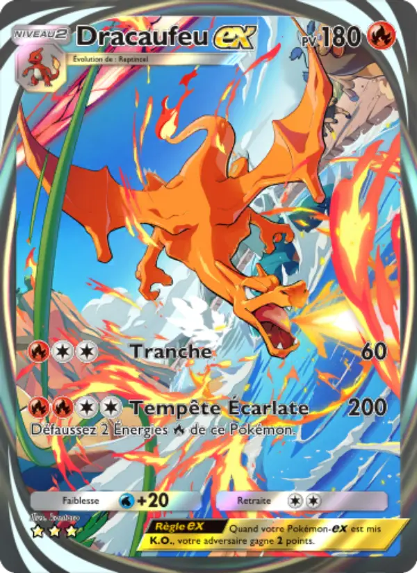 Carte Pokémon Dracaufeu-ex 280