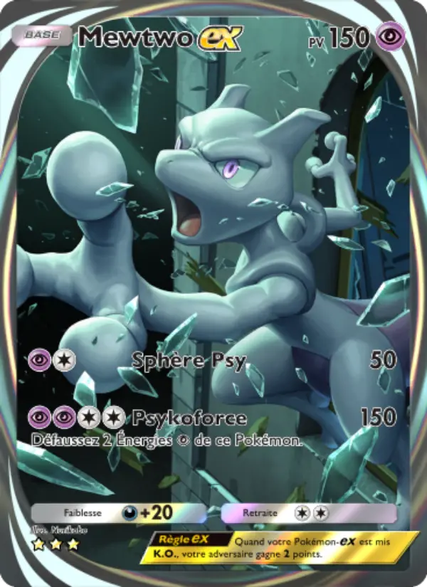 Carte Pokémon Mewtwo-ex 282