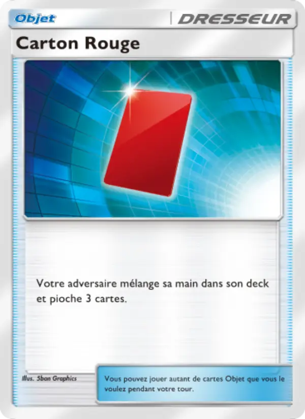 Carte Pokémon Carton Rouge 006