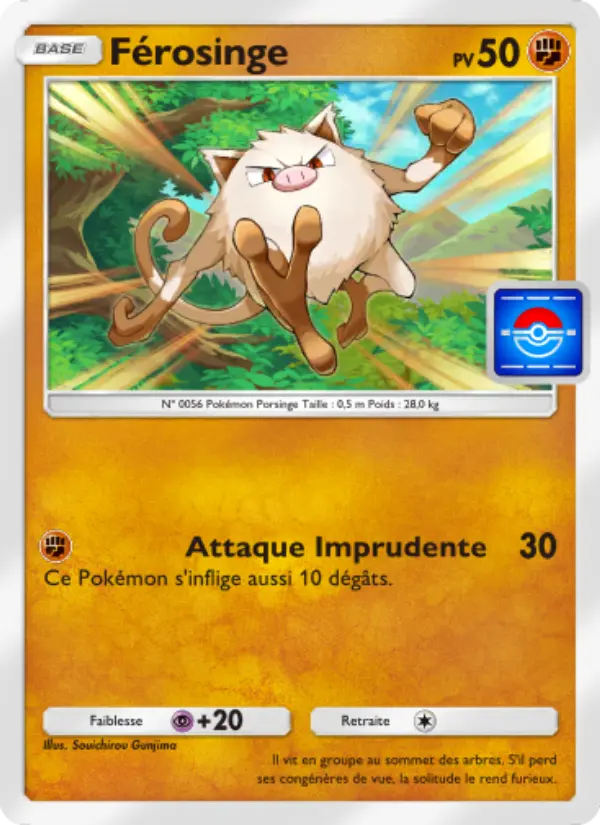 Carte Pokémon Férosinge 017