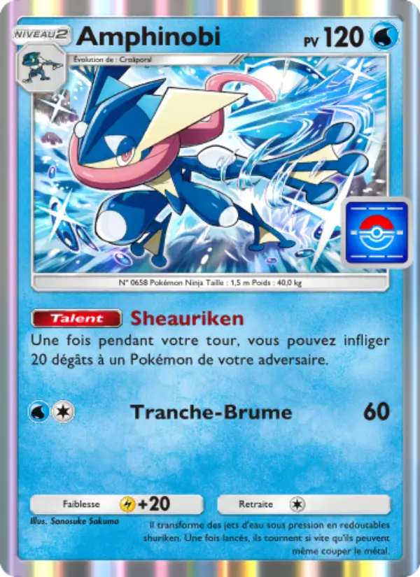 Carte Pokémon Amphinobi 019