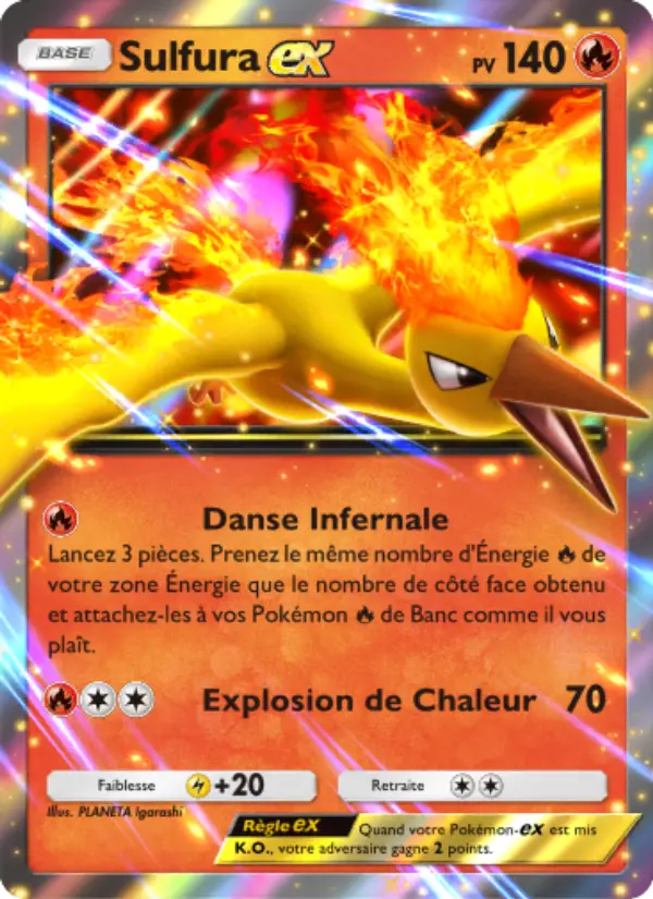 Carte Pokémon Sulfura-ex 025