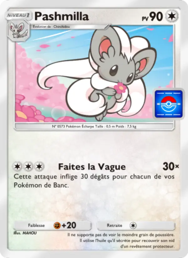 Carte Pokémon Pashmilla 031