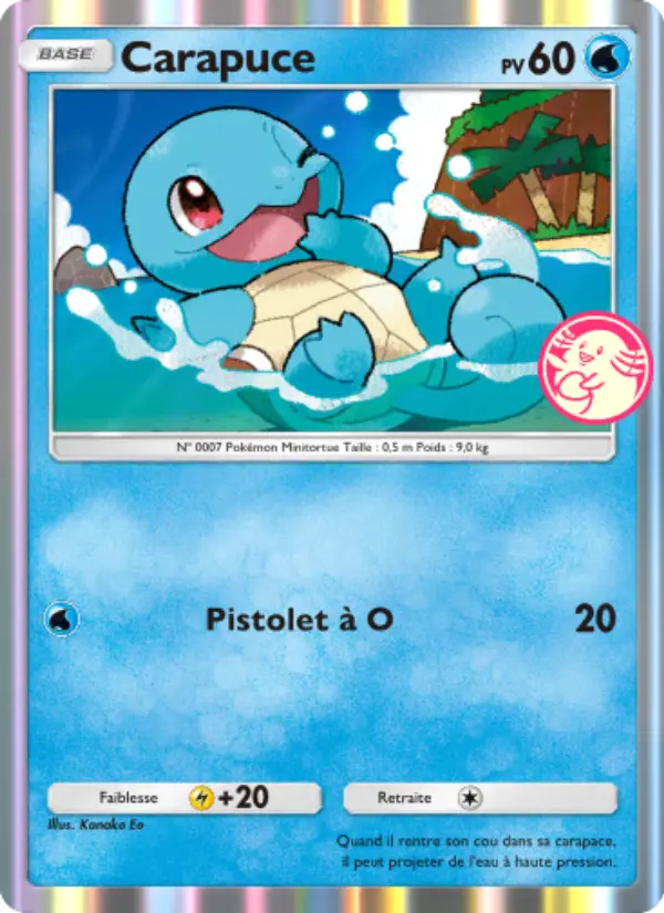 Carte Pokémon Carapuce 033