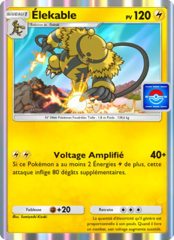 Carte Pokémon Élekable 036