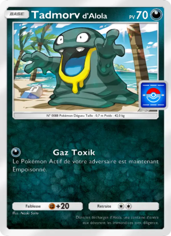 Carte Pokémon Tadmorvd'Alola 072