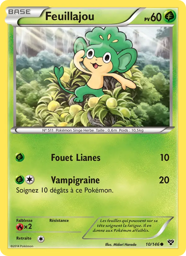 Carte Pokémon Feuillajou 10