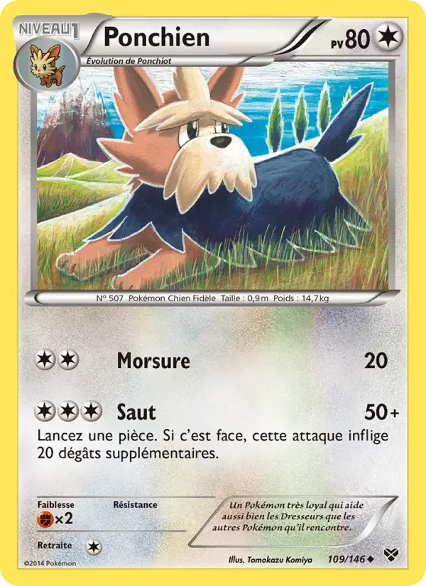 Carte Pokémon Ponchien 109