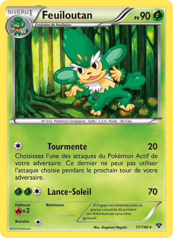 Carte Pokémon Feuiloutan 11