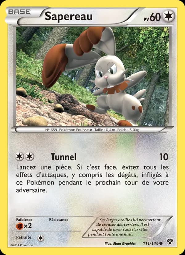 Carte Pokémon Sapereau 111