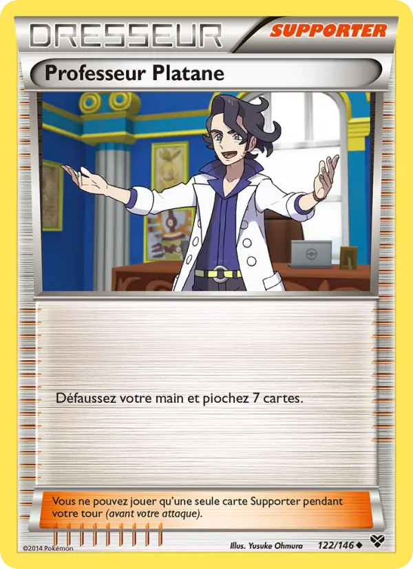 Carte Pokémon Professeur Platane 122