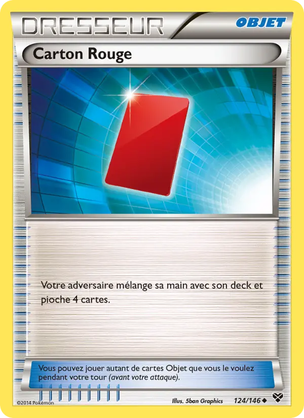 Carte Pokémon Carton Rouge 124