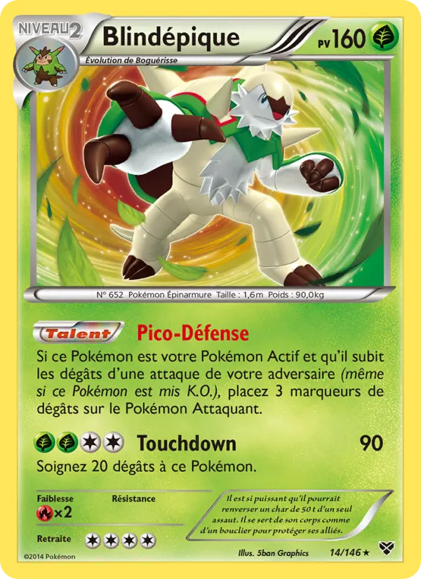 Carte Pokémon Blindépique 14