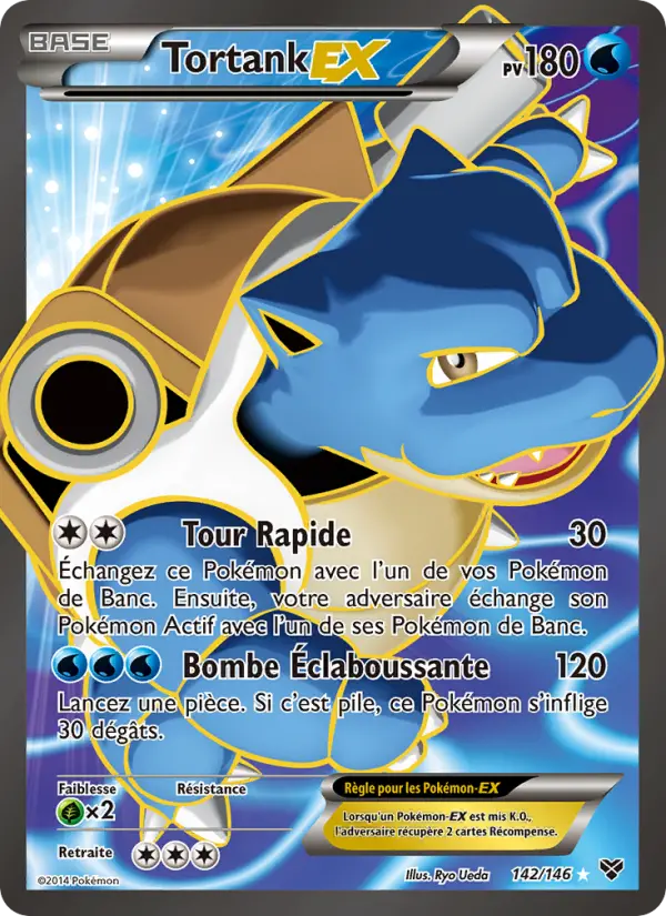 Carte Pokémon Tortank EX 142