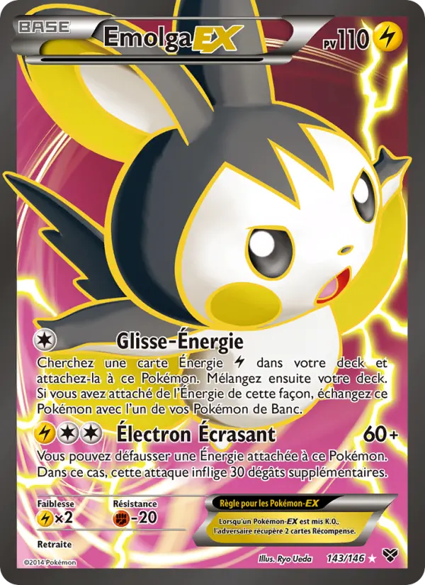 Carte Pokémon Emolga EX 143