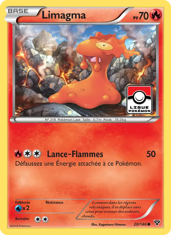 Carte Pokémon Limagma 20