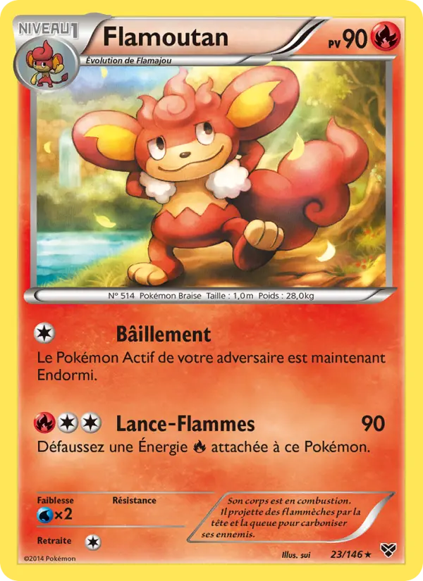 Carte Pokémon Flamoutan 23