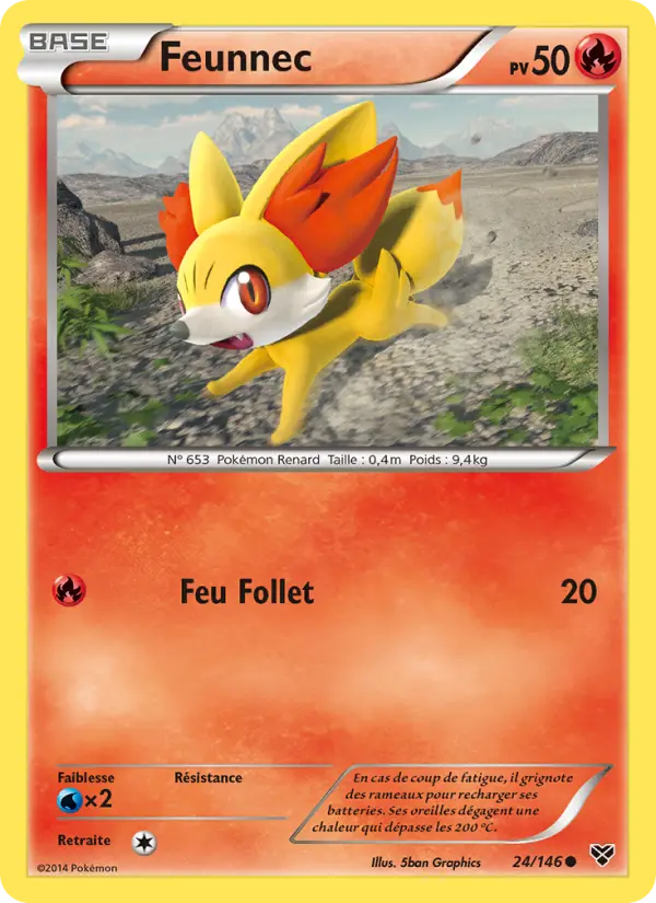 Carte Pokémon Feunnec 24