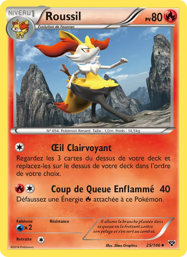 Carte Pokémon Roussil 25