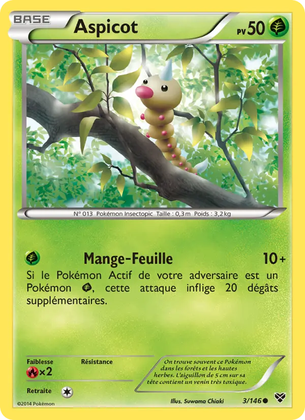 Carte Pokémon Aspicot 3