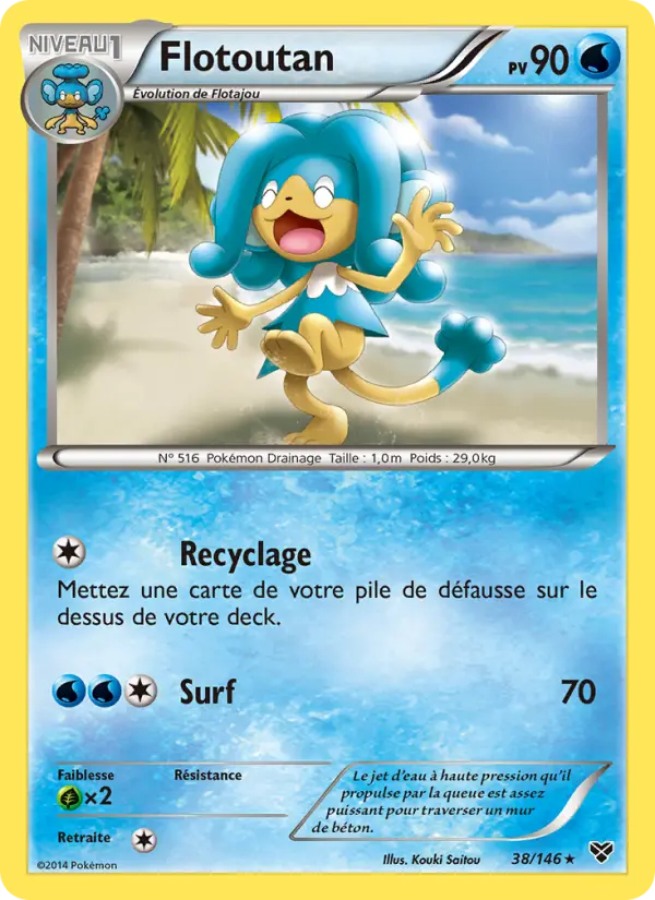 Carte Pokémon Flotoutan 38