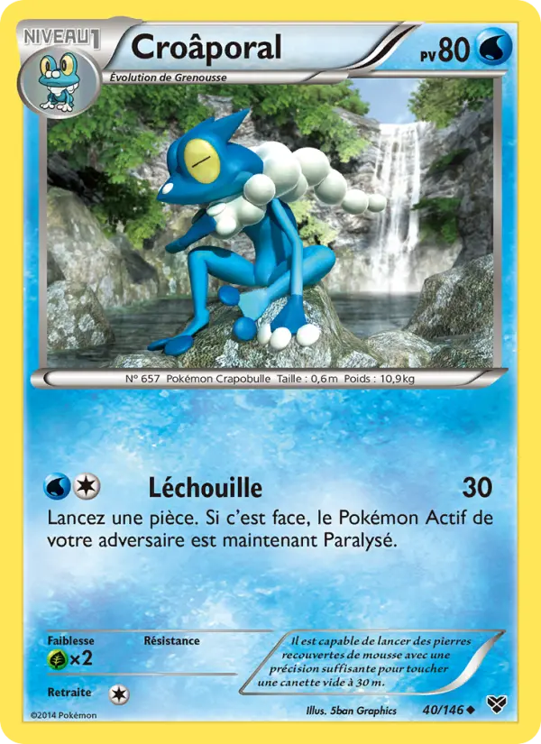 Carte Pokémon Croâporal 40