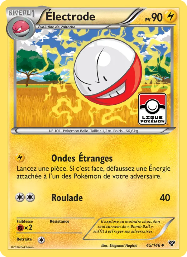 Carte Pokémon Électrode 45