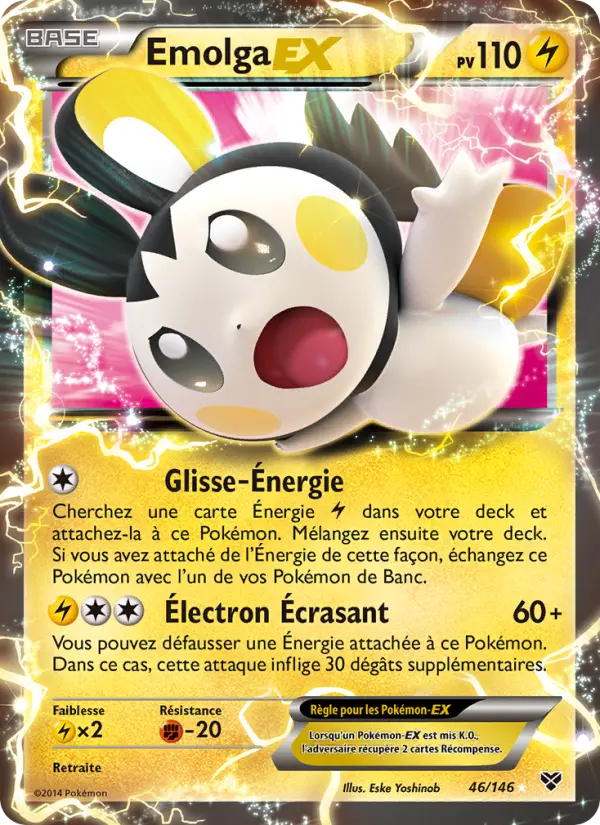 Carte Pokémon Emolga EX 46