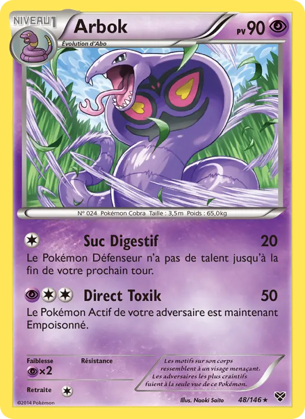 Carte Pokémon Arbok 48
