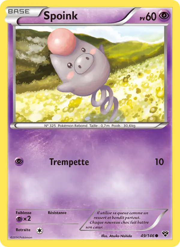 Carte Pokémon Spoink 49
