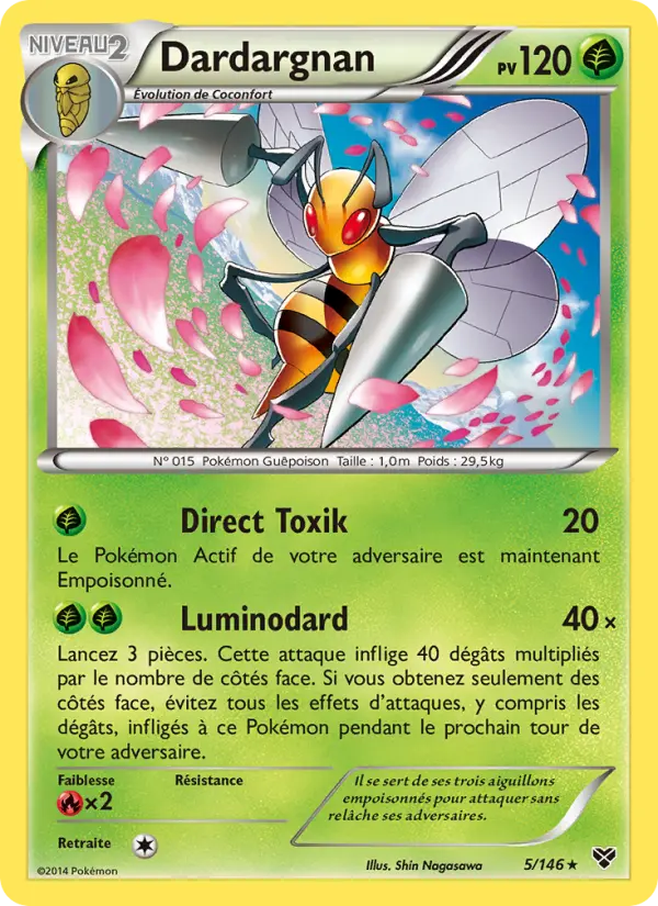 Carte Pokémon Dardargnan 5
