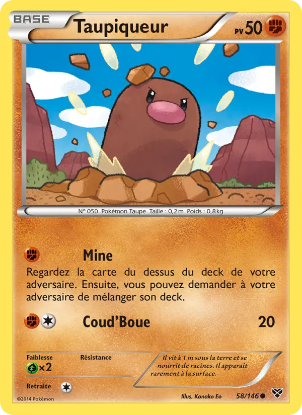 Carte Pokémon Taupiqueur 58