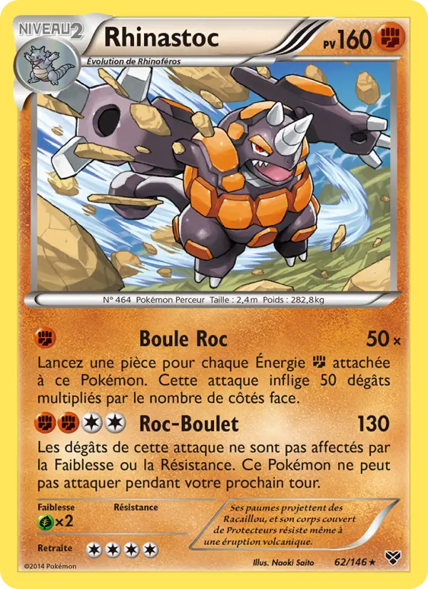 Carte Pokémon Rhinastoc 62