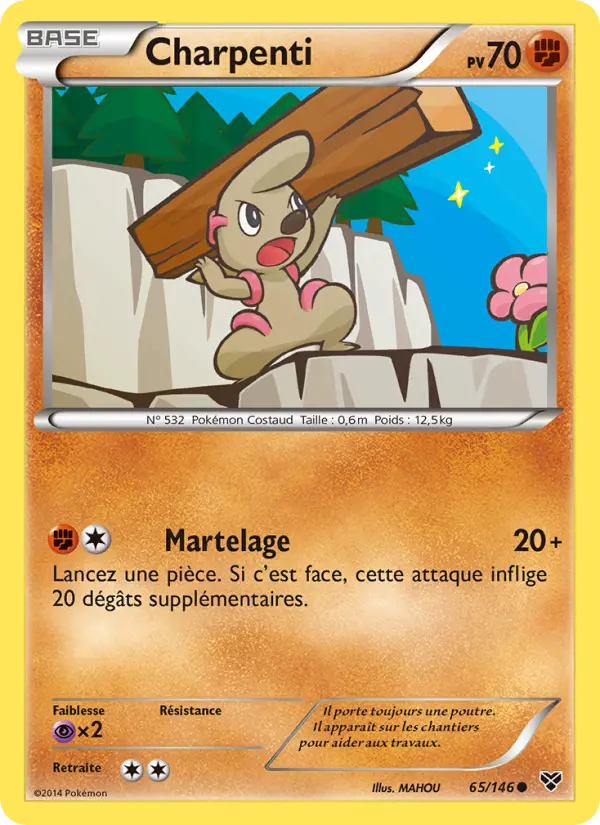 Carte Pokémon Charpenti 65