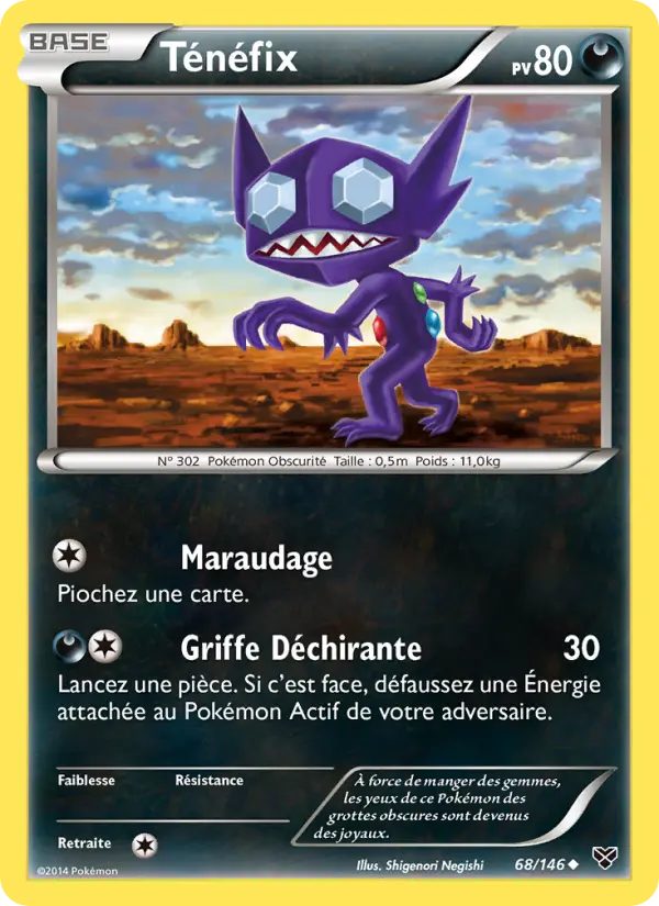 Carte Pokémon Ténéfix 68