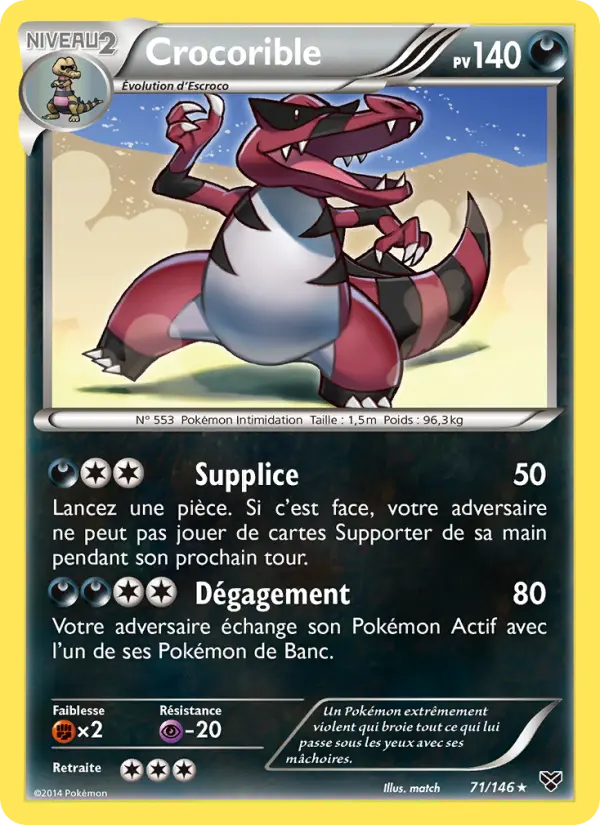 Carte Pokémon Crocorible 71