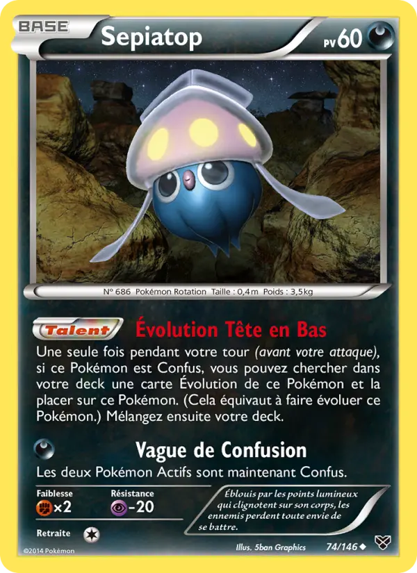 Carte Pokémon Sepiatop 74