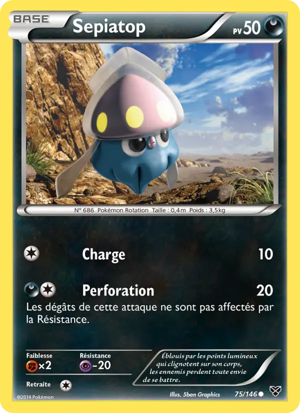 Carte Pokémon Sepiatop 75