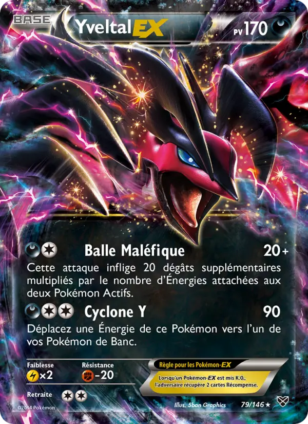 Carte Pokémon Yveltal EX 79
