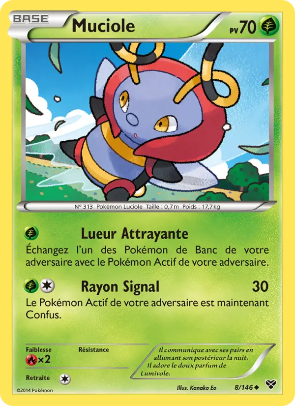 Carte Pokémon Muciole 8