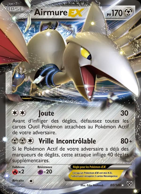 Carte Pokémon Airmure EX 80