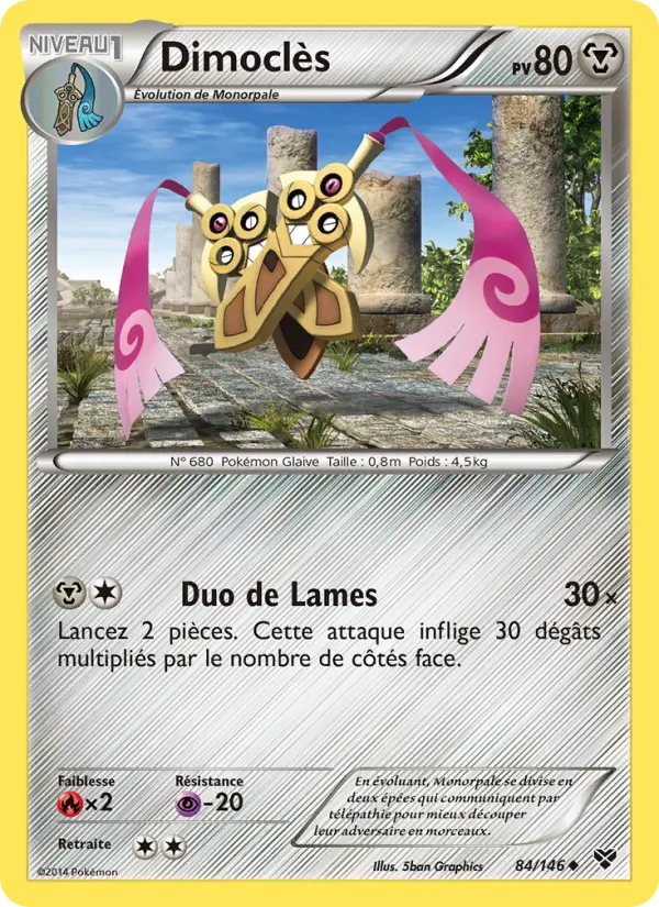 Carte Pokémon Dimoclès 84