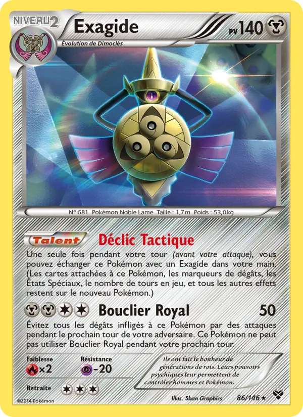 Carte Pokémon Exagide 86
