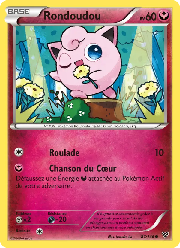 Carte Pokémon Rondoudou 87