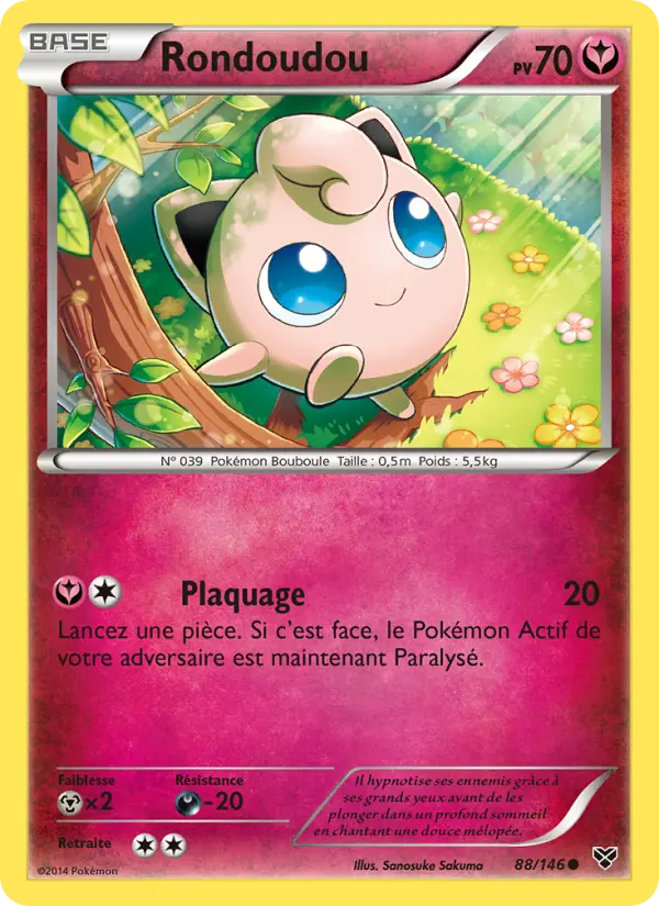 Carte Pokémon Rondoudou 88
