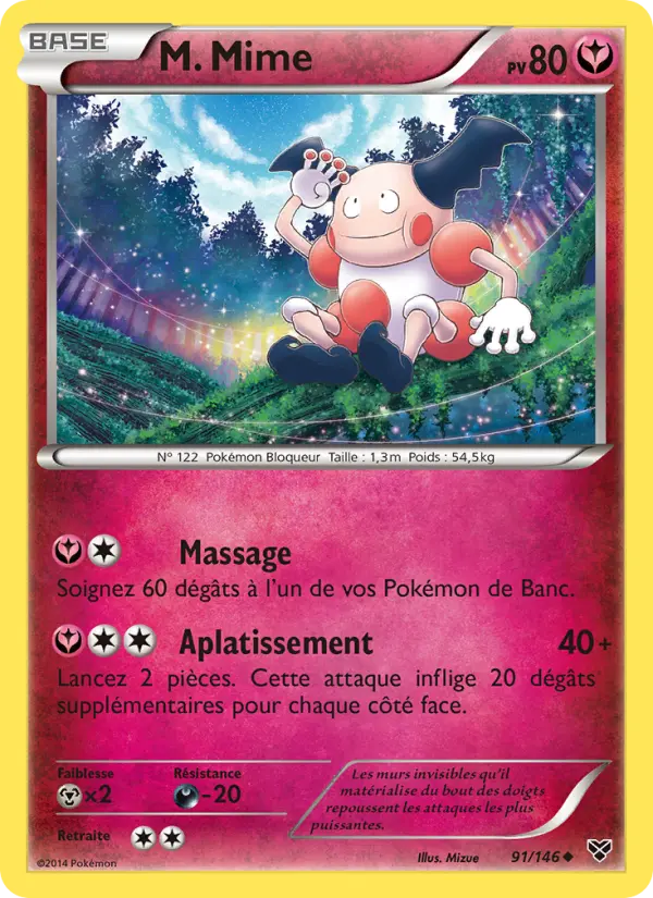 Carte Pokémon M. Mime 91