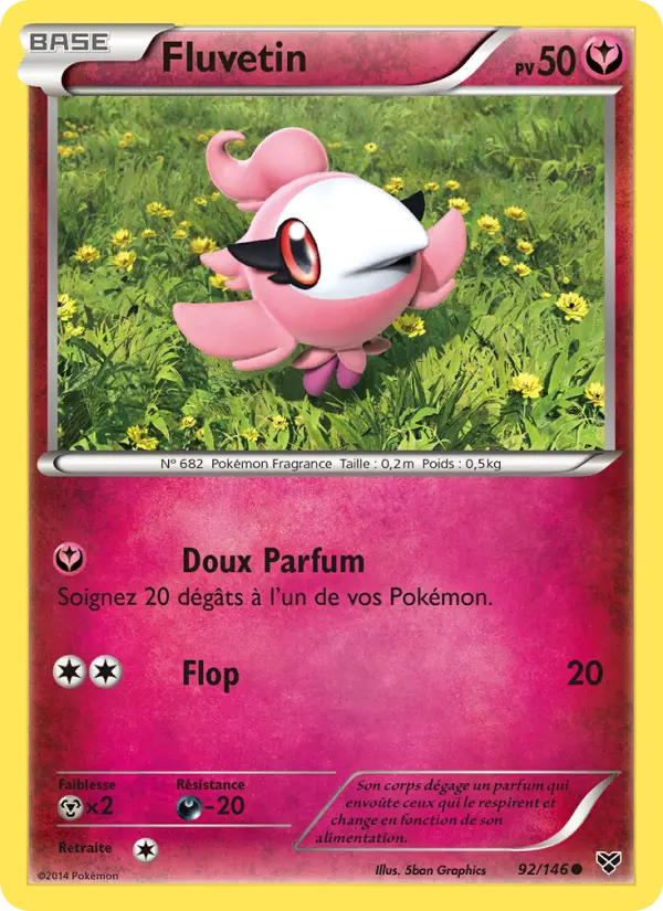 Carte Pokémon Fluvetin 92