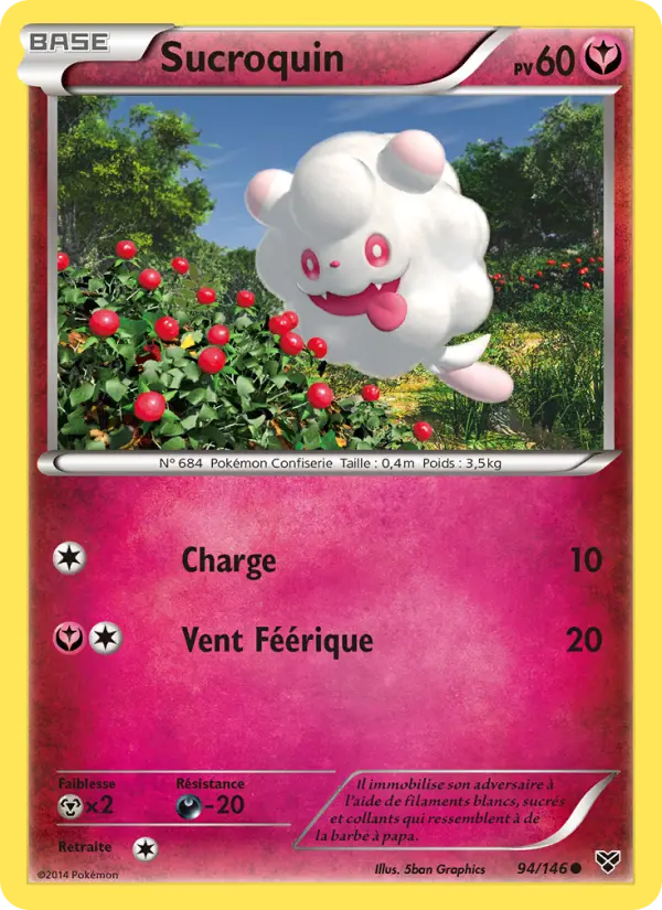 Carte Pokémon Sucroquin 94