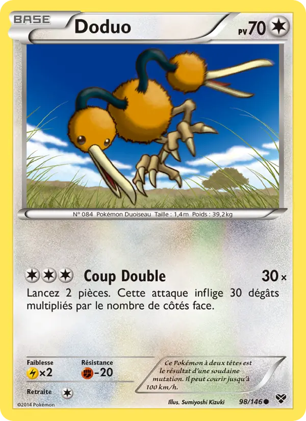 Carte Pokémon Doduo 98