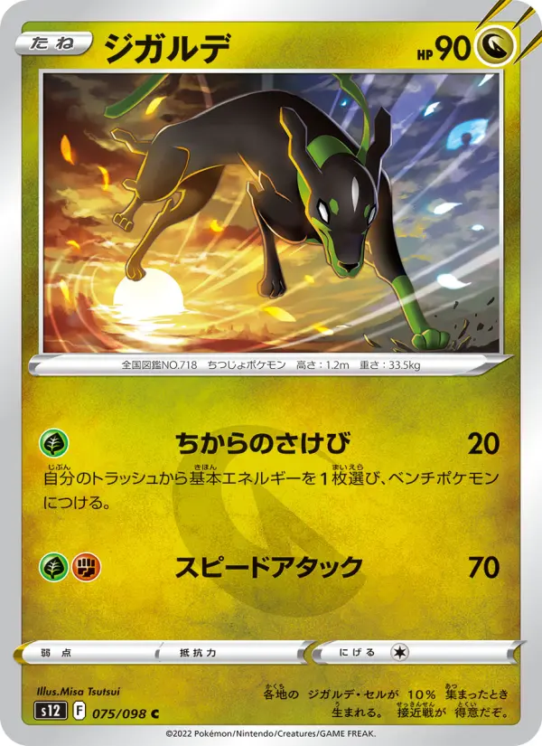 Carte Pokémon ジガルデ 075
